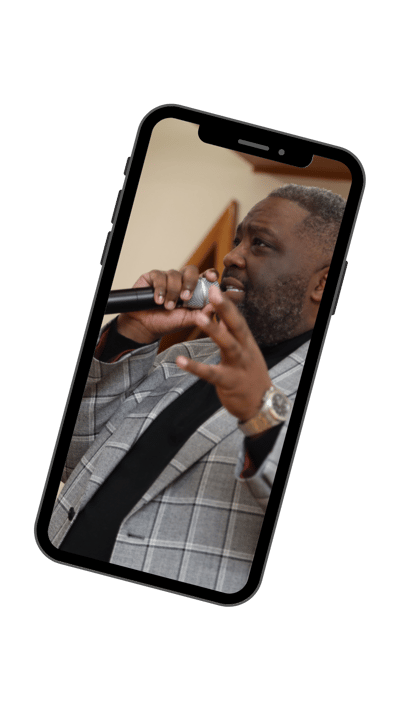 Abstract Orange Elegant iPhone Mockup Instagram story (1)